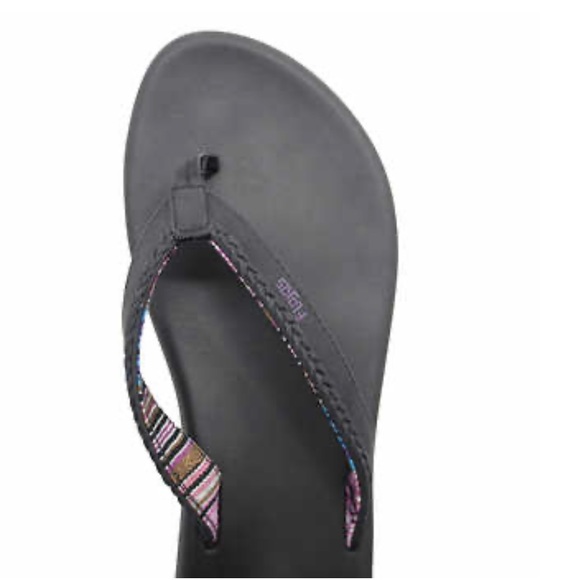 Flojos By Seajack New Flip Flops Ladies Josie Comfort Sandals New Sz 7 Black - Picture 3 of 10